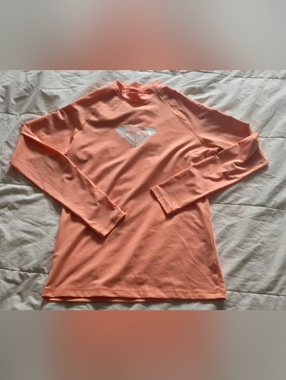 Brand New Women's ROXY Whole Hearted Long Sleeve Rash Guard / Sun Shirt - L